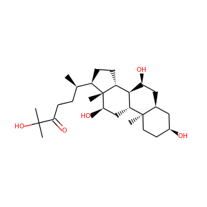 3alpha,7alpha,12alpha,25-tetrahydroxy-5beta-cholestane-24-one