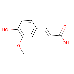 4-hydroxy-3-methoxycinnamate
