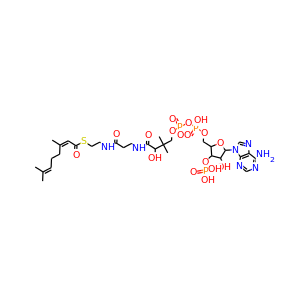 trans-geranyl-CoA